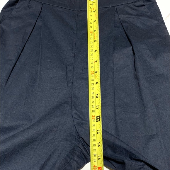 English Factory Navy Blue Palm Tree Full Length Square Pants Jumpsuit Size XS - Picture 11 of 15